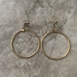 Drop Hoop Earrings
